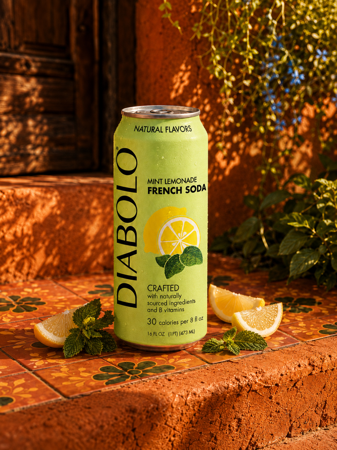 Diabolo French Soda mint lemonade can packaging